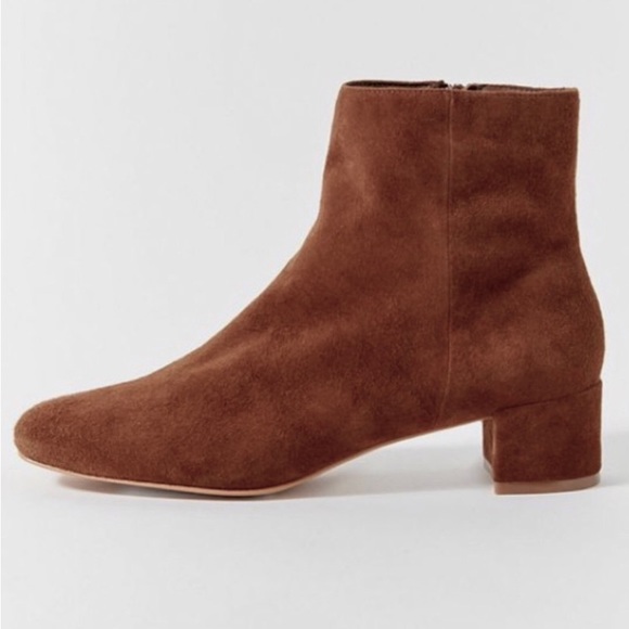 Urban Outfitters Elle Suede Ankle Boot Brown - Picture 3 of 11